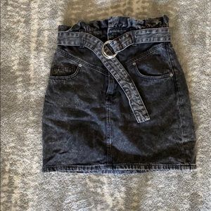 H&M grey denim skirt